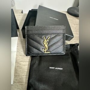 Saint Laurent Black Card Holder